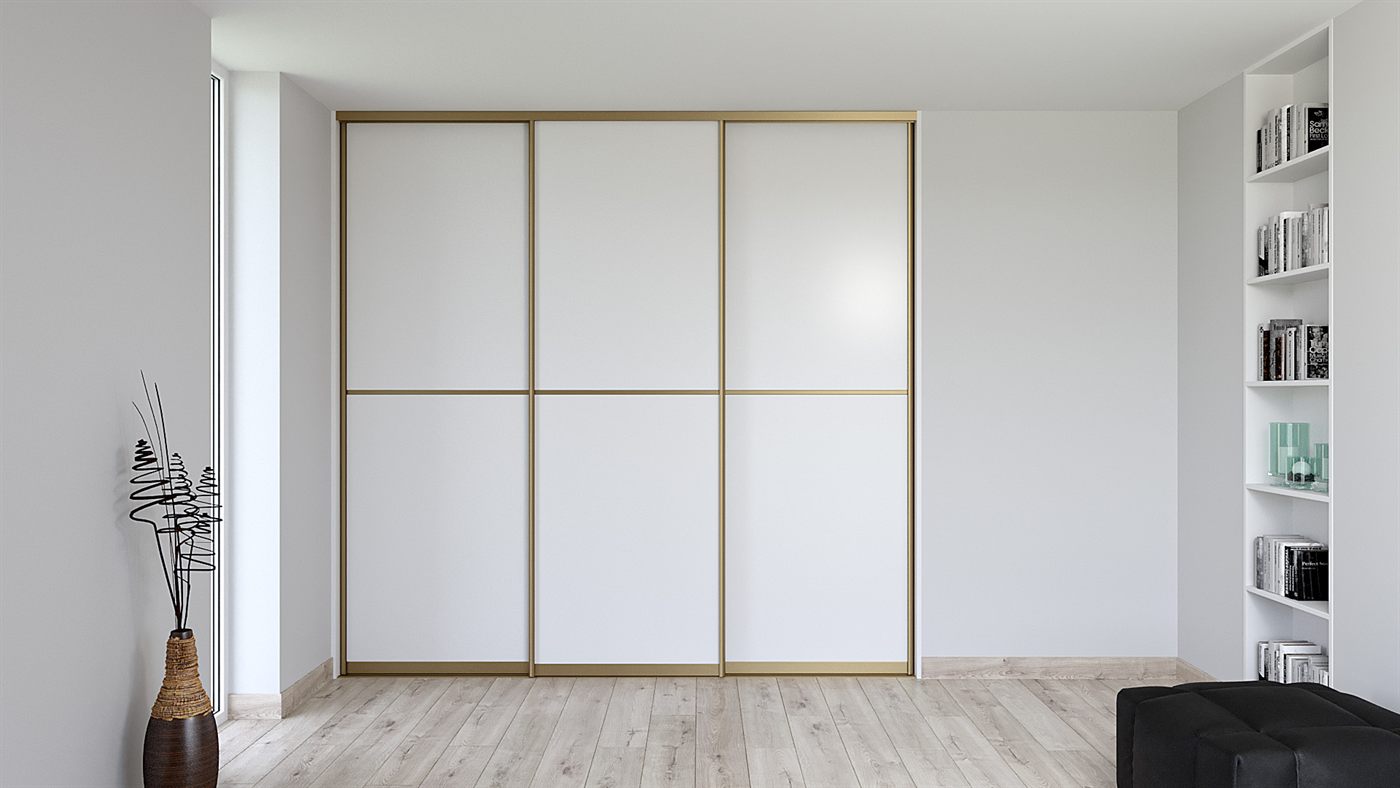 Vestavěná skříň na míru 265 cm, Bílá Briliant