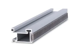Řez stříbrným hranatým profilem Minimax