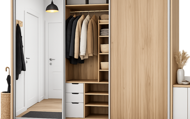 Vestavěné skříně do předsíně: jak využít každý centimetr